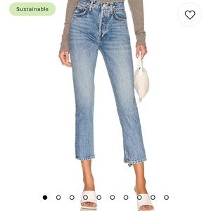 AGOLDE RILEY CROP JEANS SIZE 25